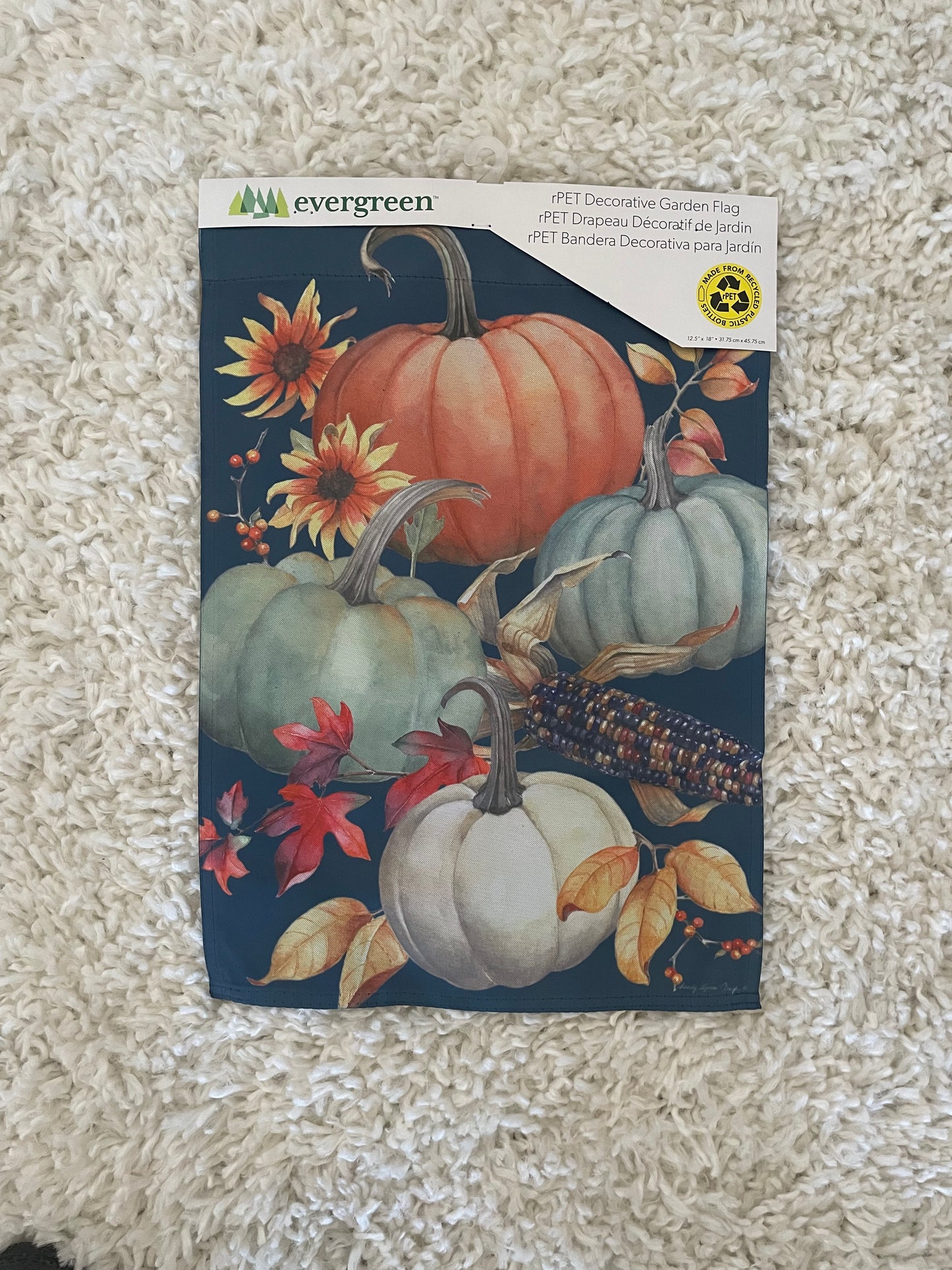 Embossed Suede Garden Flag