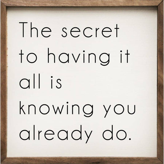 The Secret To Having It All Is Knowing White: 4 x 4 x 1