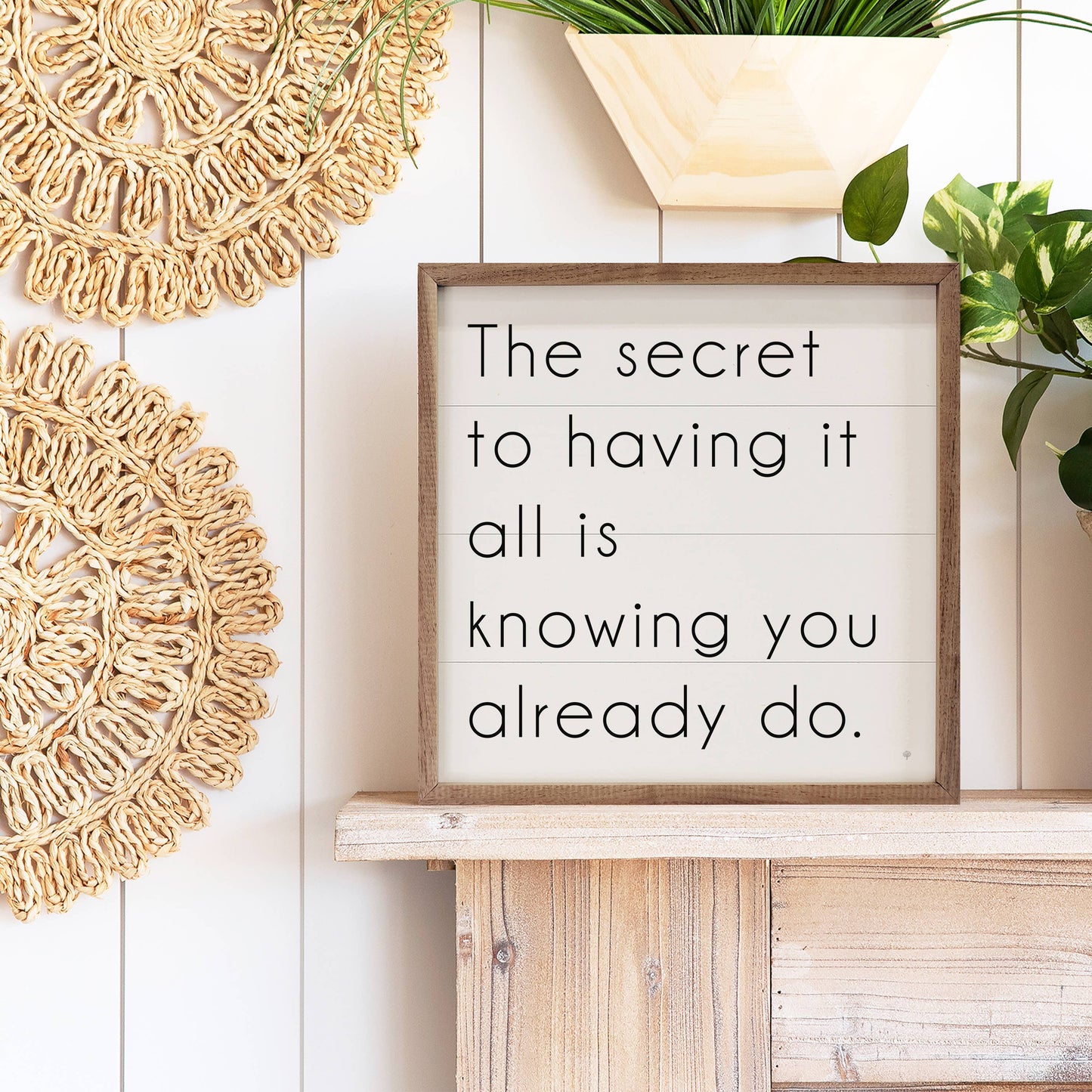 The Secret To Having It All Is Knowing White: 4 x 4 x 1