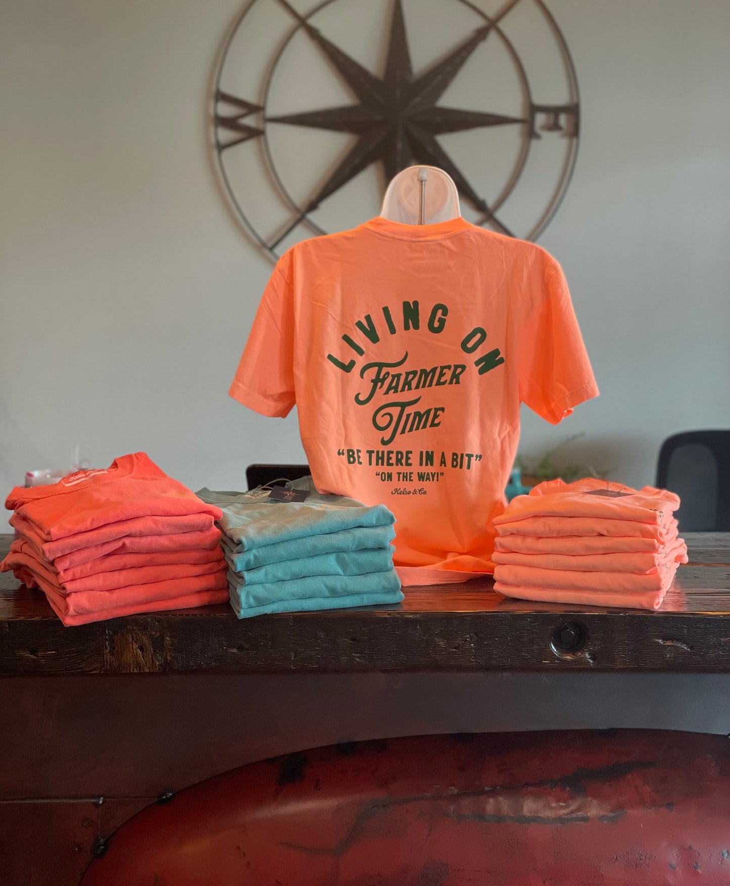 Living On Farmer Time Graphic Tee