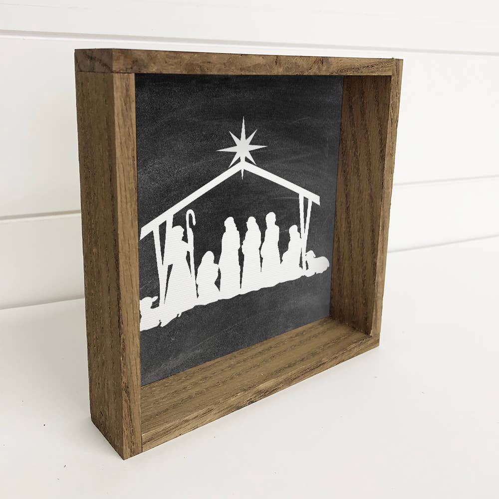 Nativity Christmas Wall Art 6x6"
