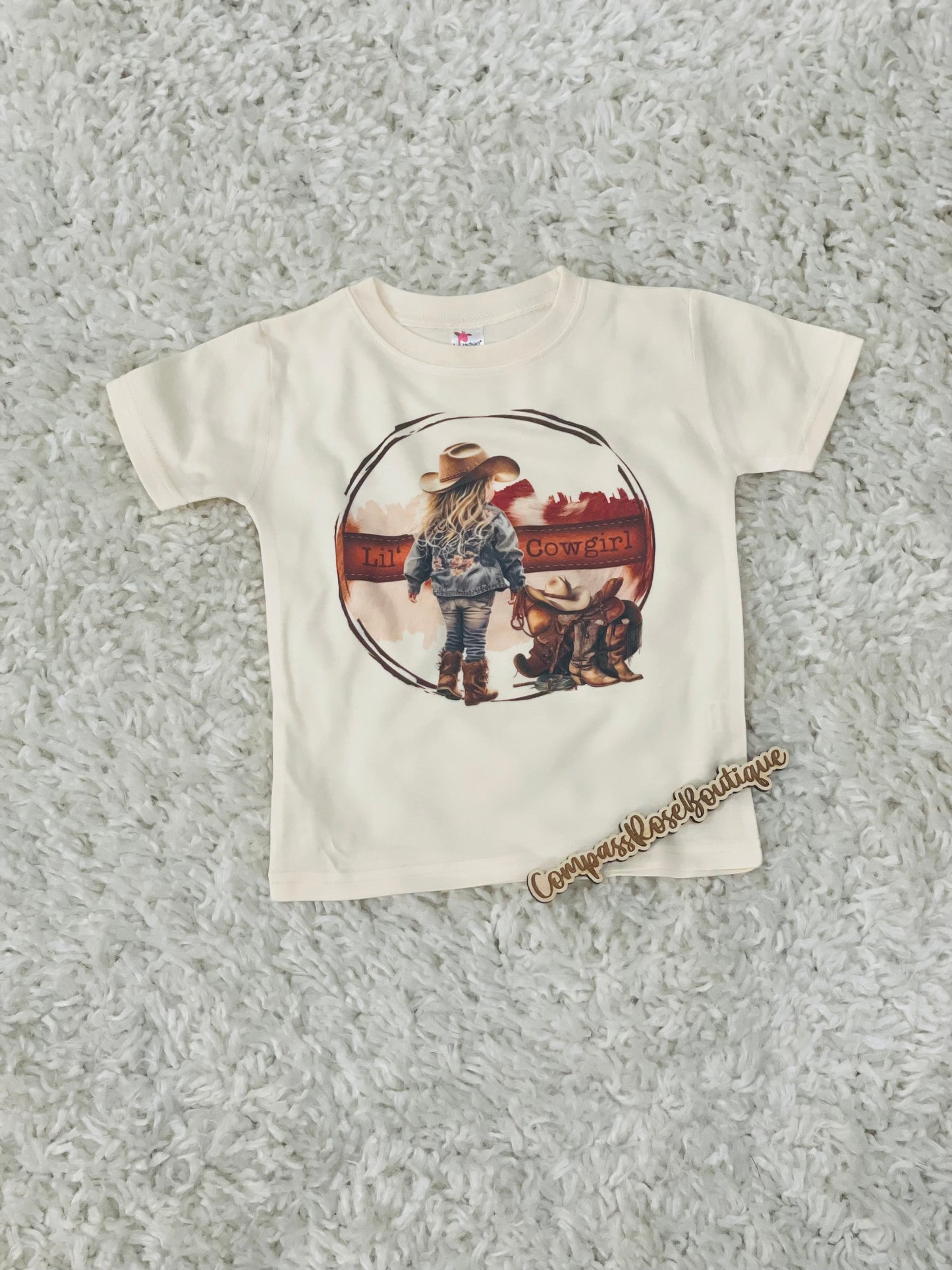 Lil Cowgirl Western Kids Tee