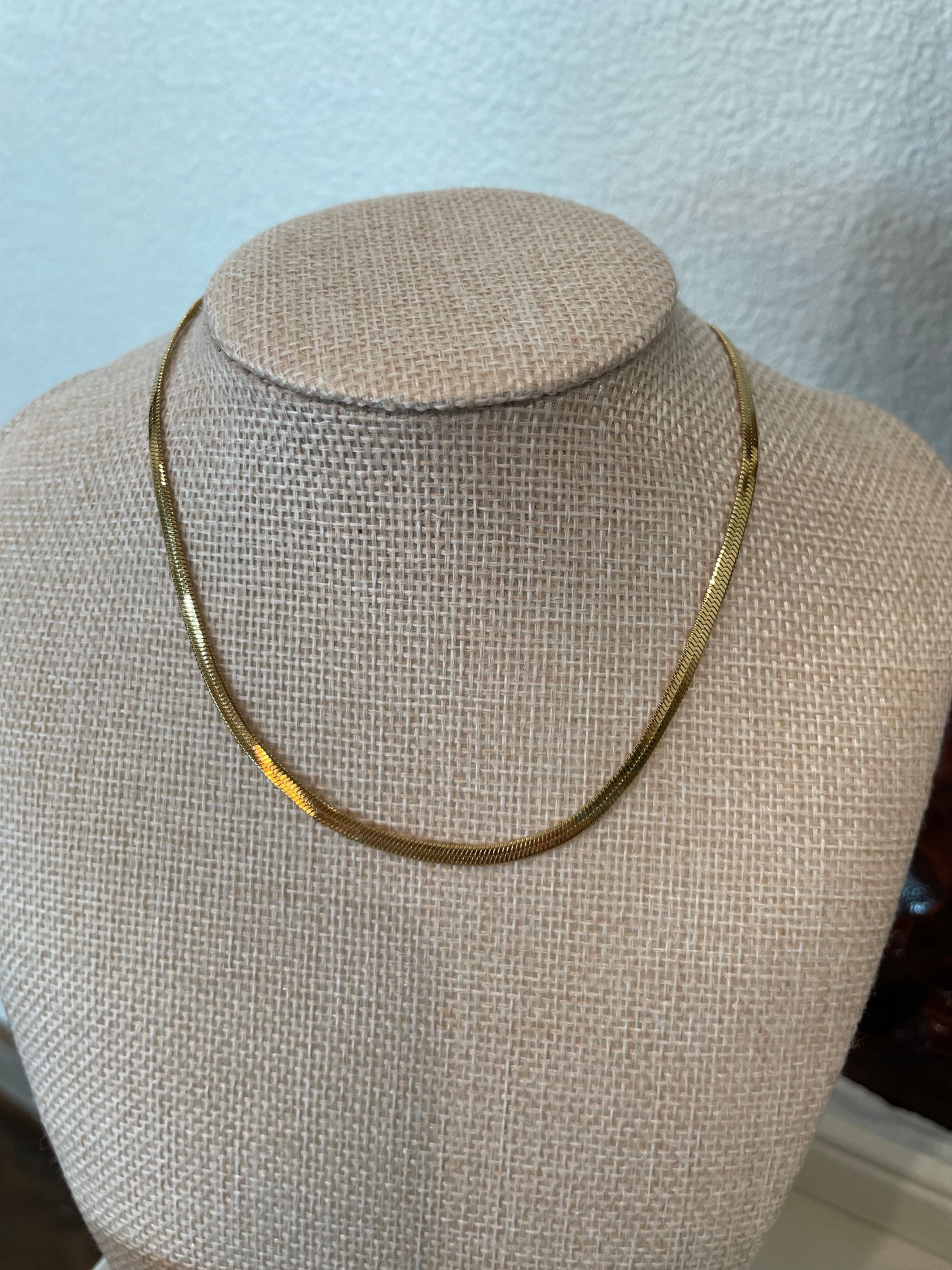 Ella Herringbone Necklace - WATERPROOF