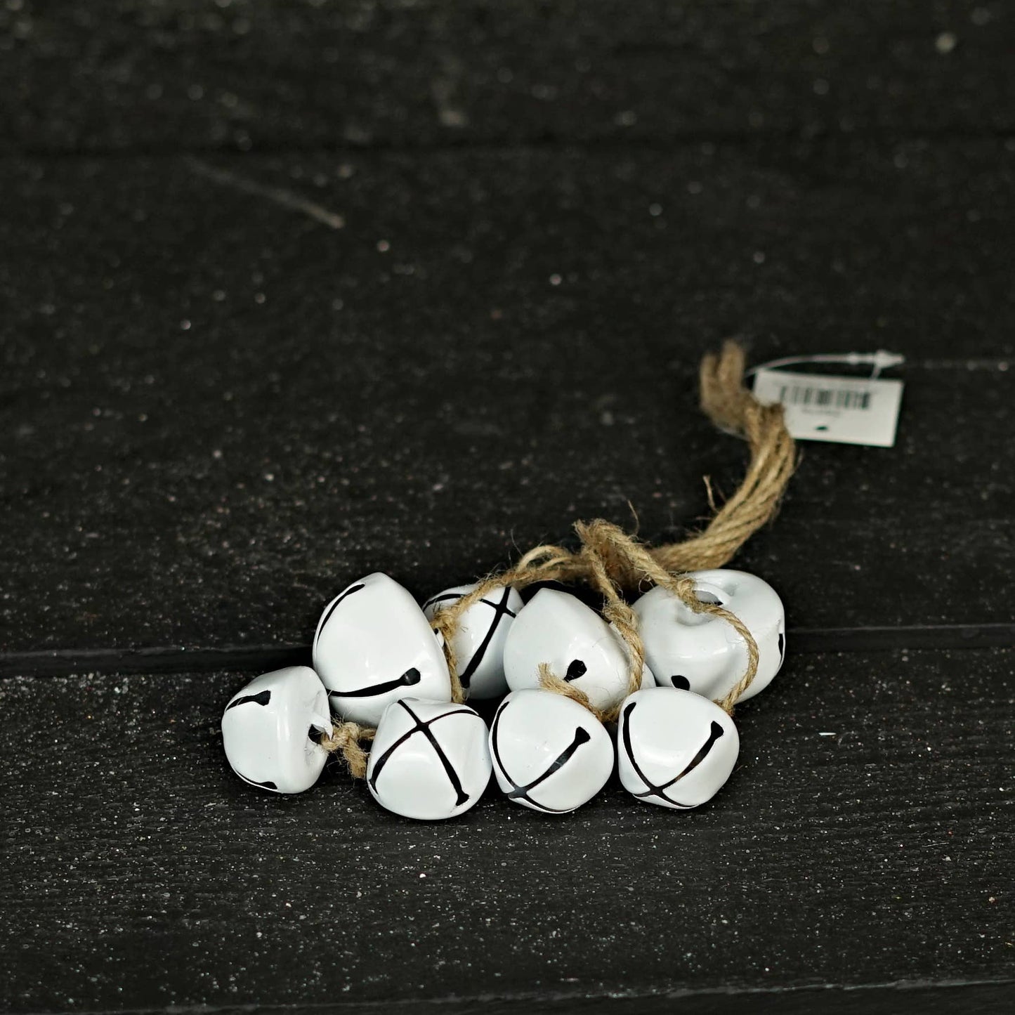 10inL Bells Cluster on jute string