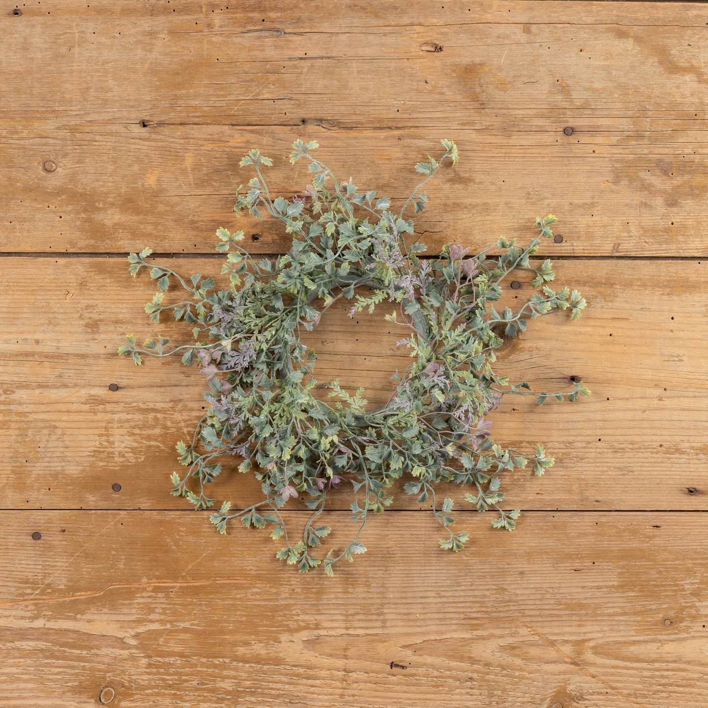 9" Wild Celery & Helleborus Candle Ring