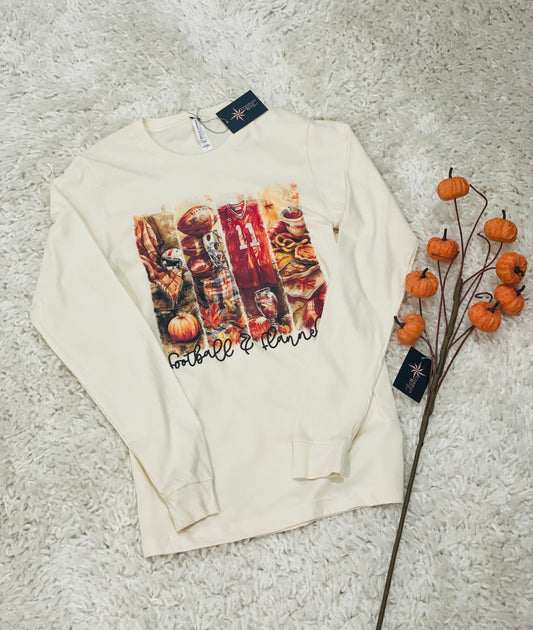 Football and Flannels Fall Graphic