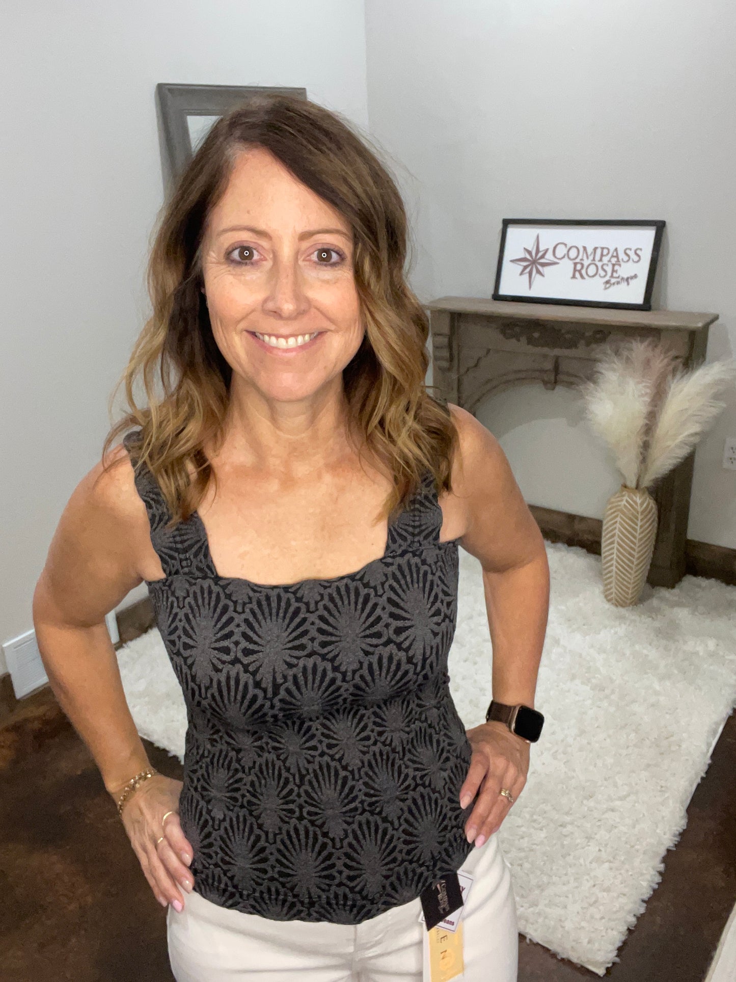 Lace Textured Tank