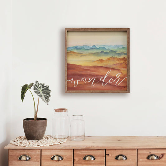 Watercolor Wander Desert: 8x8x1.5