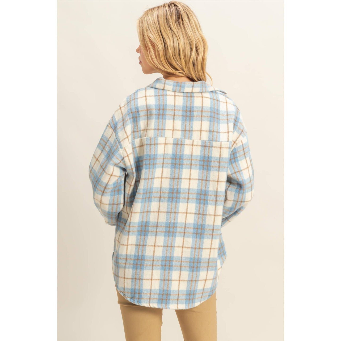 Collared Plaid Shacket