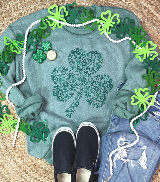 Bow Clover Inside out Sweatshirt