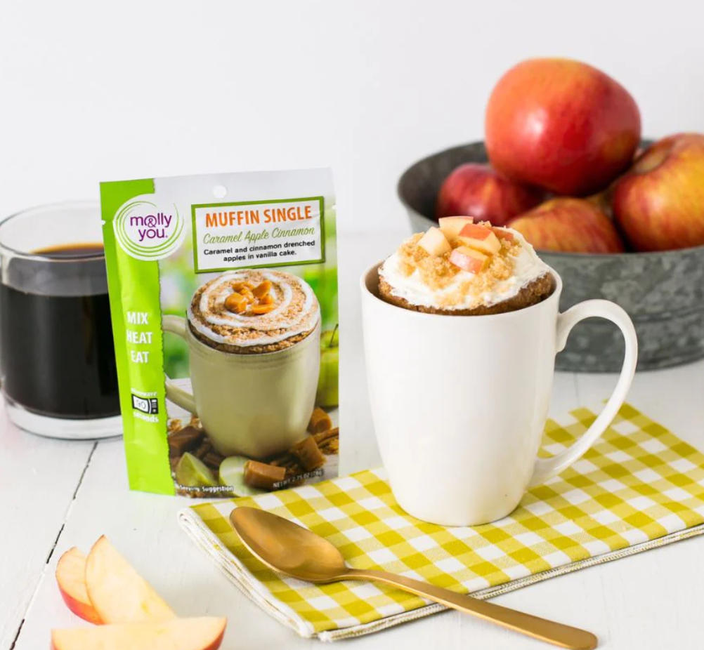 Molly & You Caramel Apple Cinnamon Muffin Microwave Single