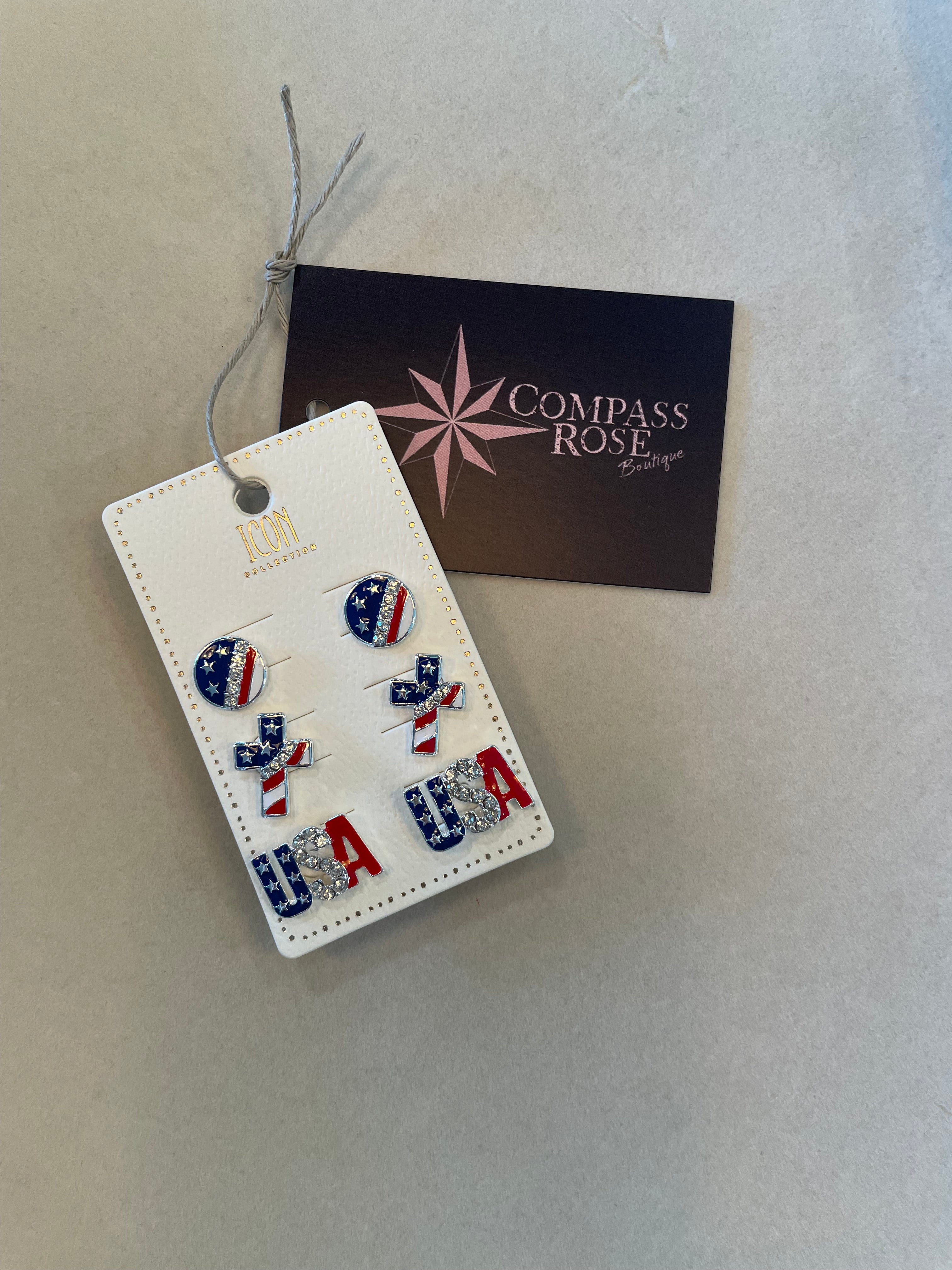 Patriotic Earring Set