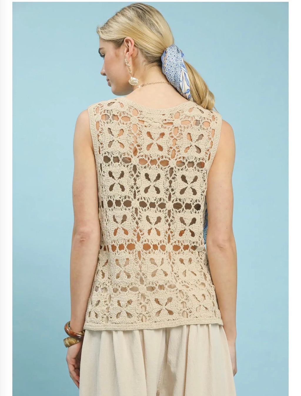 Crochet Sleeveless Tank Top