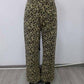 Leopard Print Denim Pants