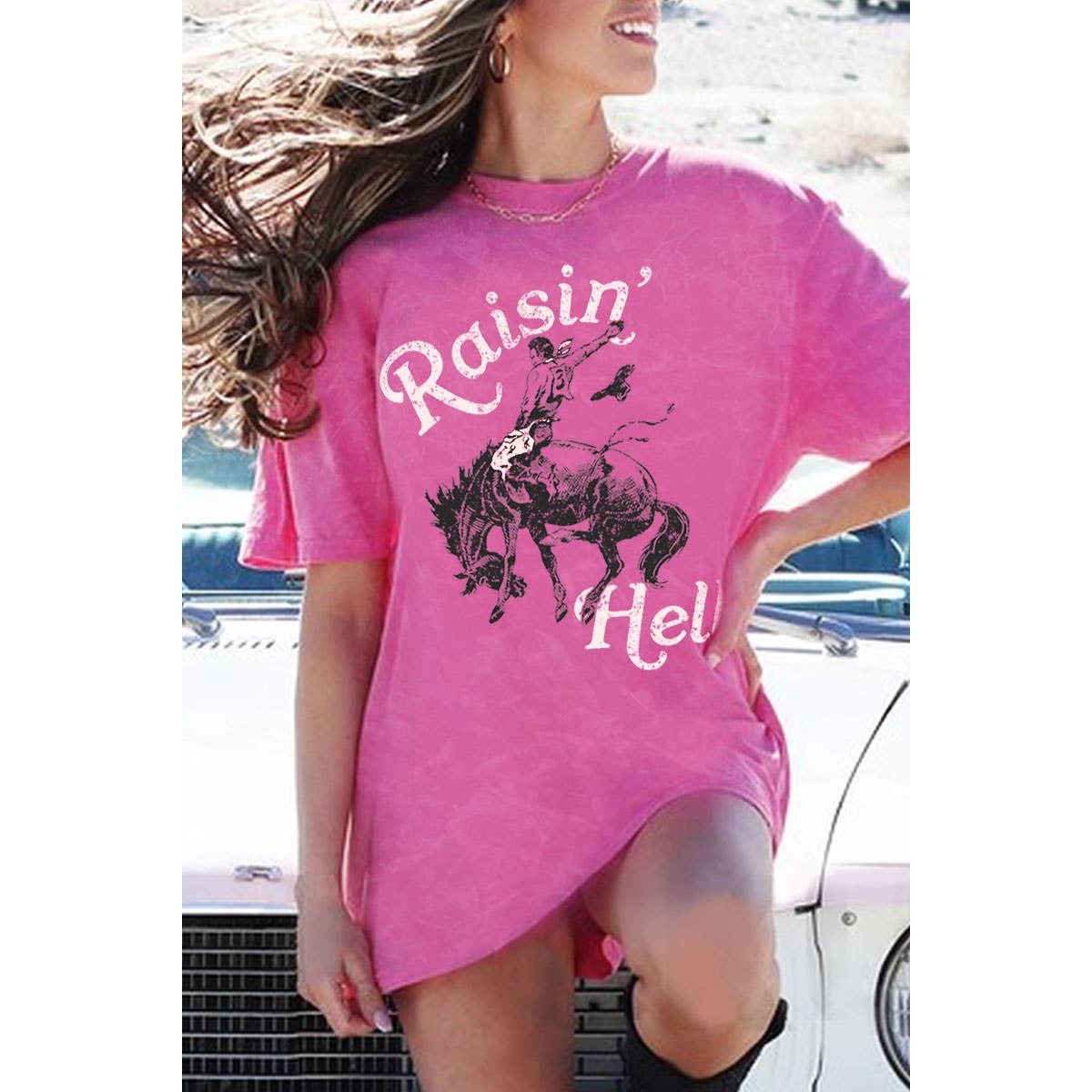 RAISIN HELL OVERSIZED GRAPHIC TEE