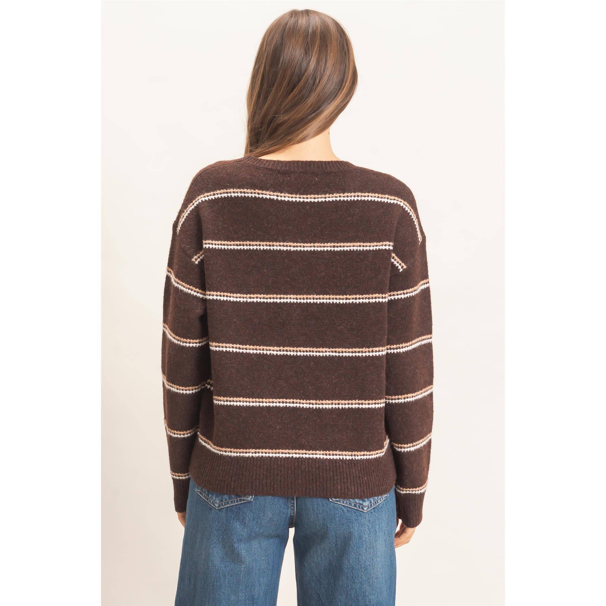 Striped Crew Neck Sweater