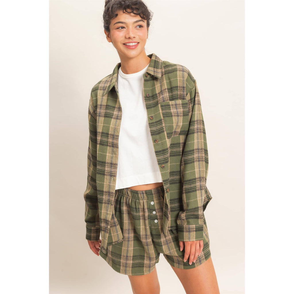 Plaid Long Sleeve Shirt