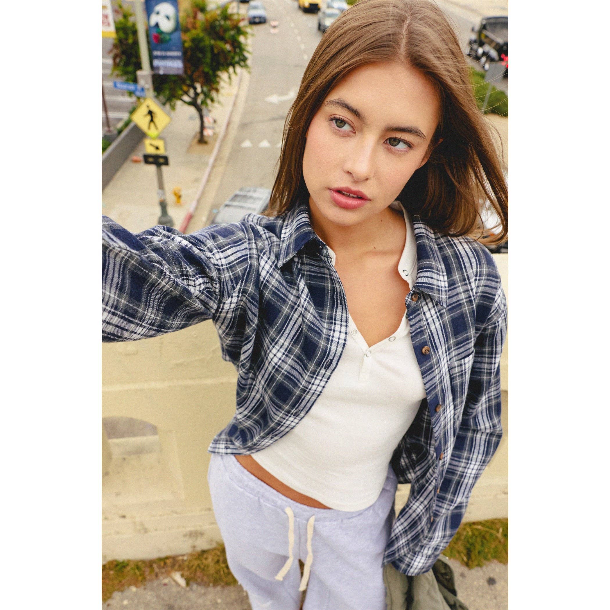 Plaid Long Sleeve Shirt