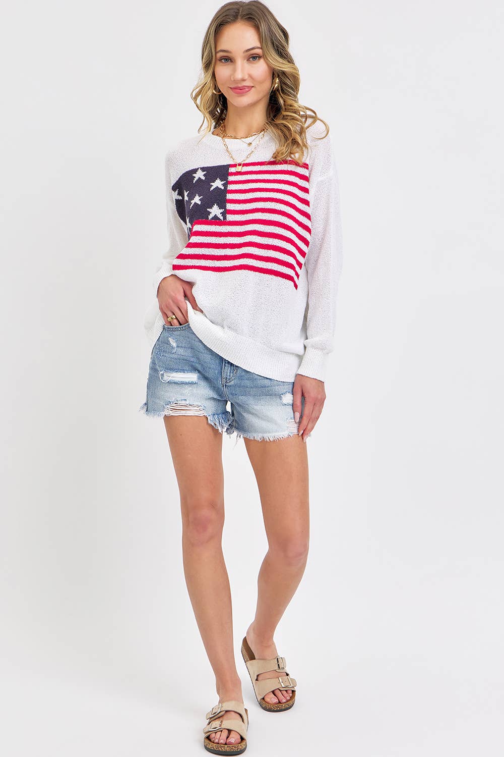 AMERICAN FLAG SWEATER