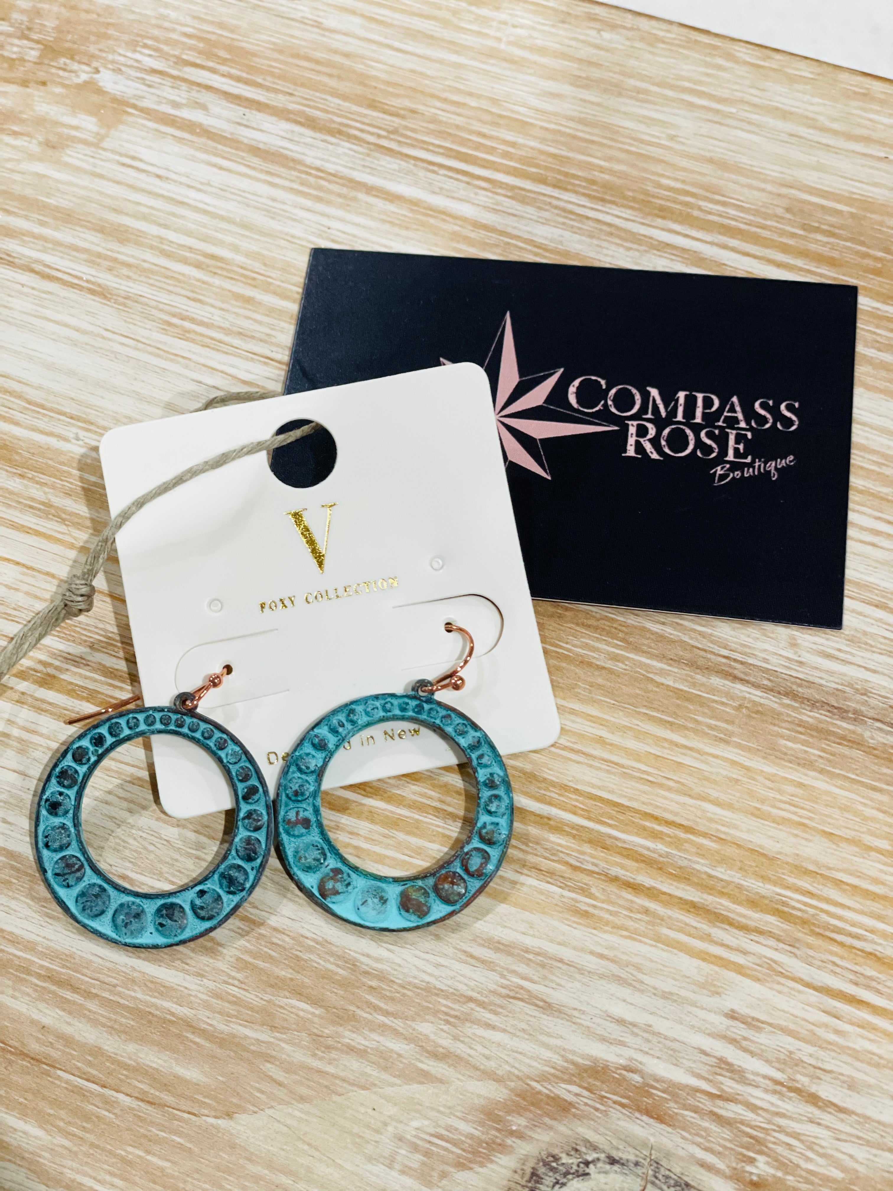 Turquoise Hoop Earrings