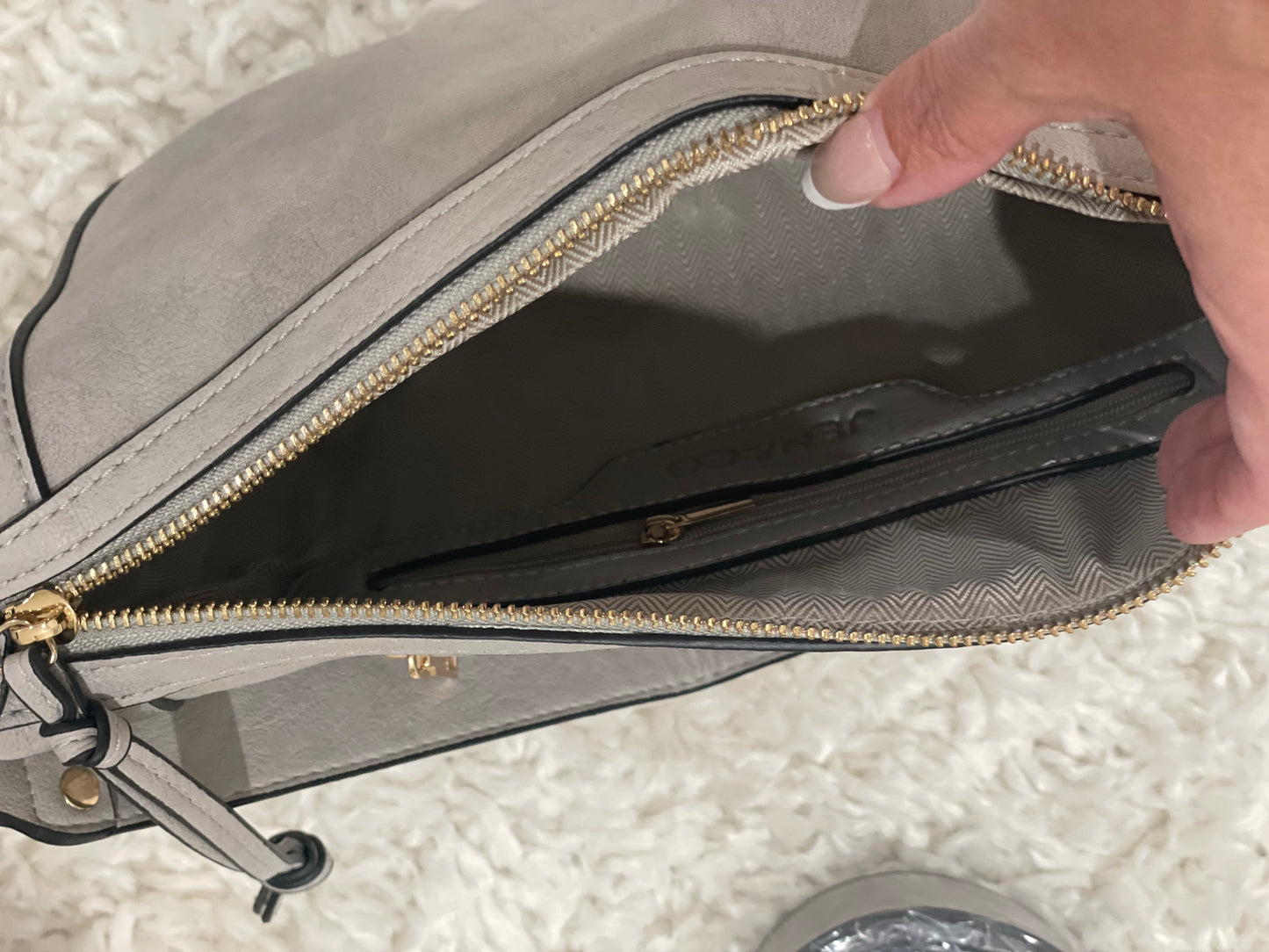 Sierra Structured Shoulder Bag w/ Whipstitch Detail