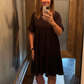 Flowy Loose Short Sleeve Dress