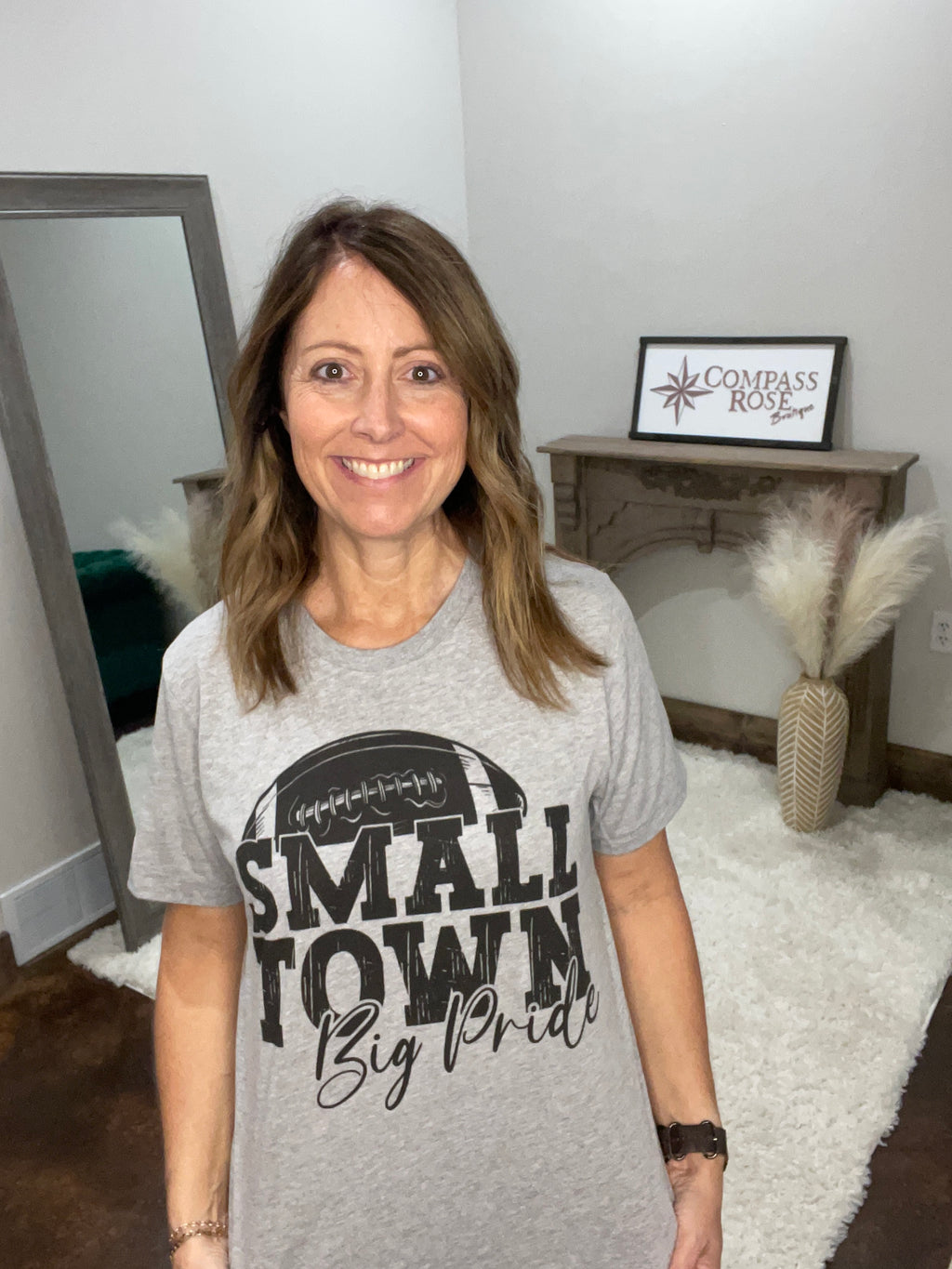 Small Town Big Pride Football Graphic Tee