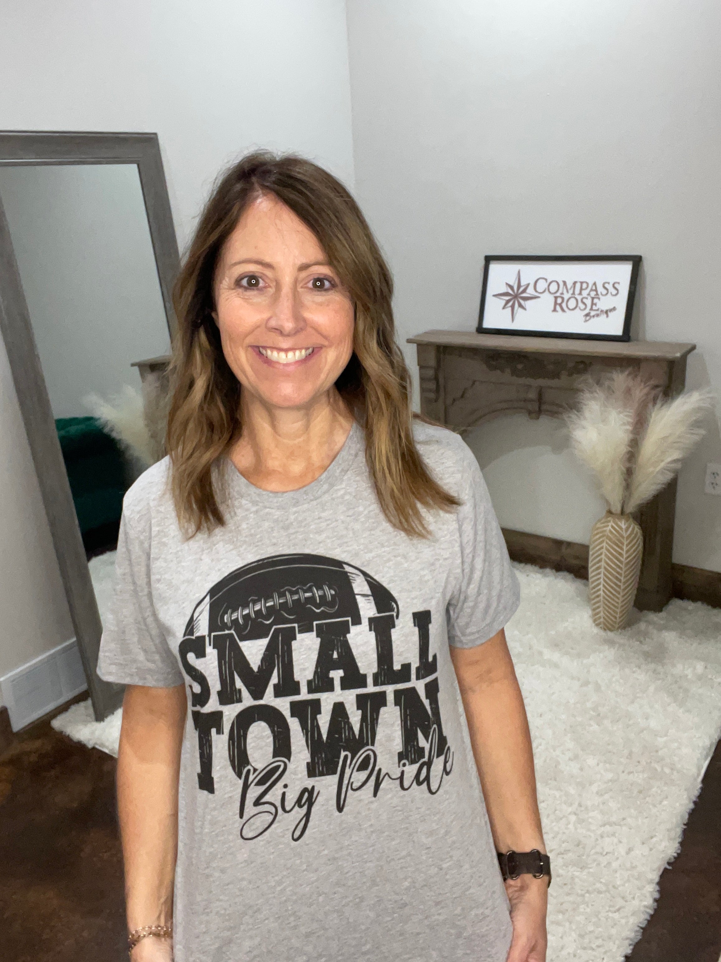 Small Town Big Pride Football Graphic Tee