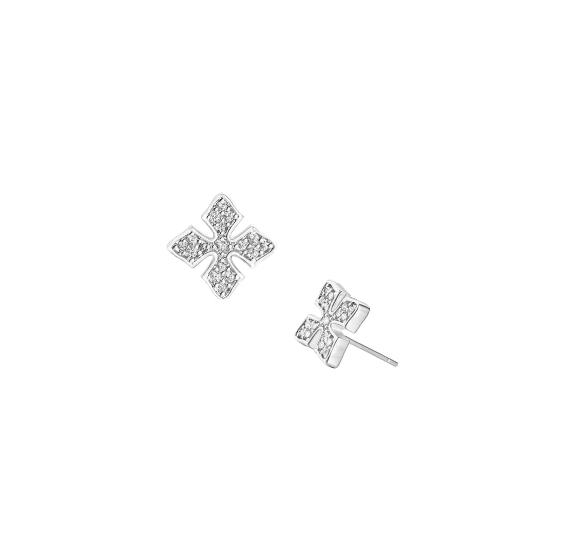 Shine Bright Cross Stud Earrings