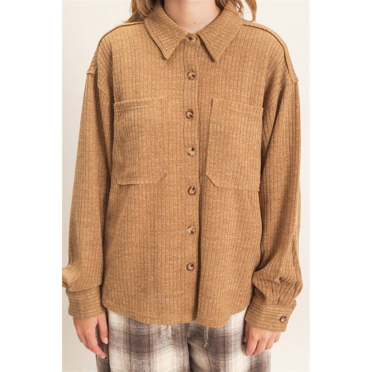 Corduroy Button-Up Shirt