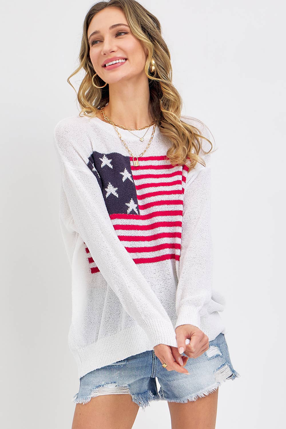 AMERICAN FLAG SWEATER