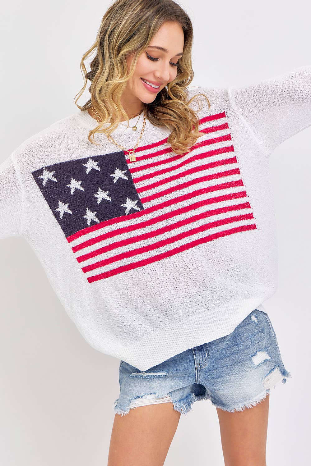 AMERICAN FLAG SWEATER