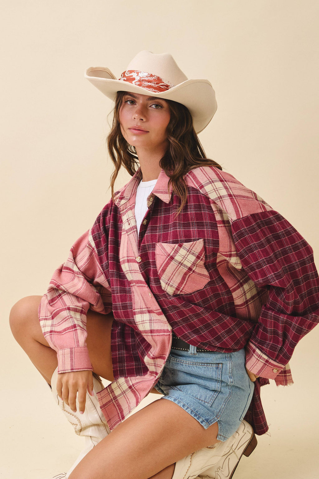 Kambrie Plaid Flannel Shirt
