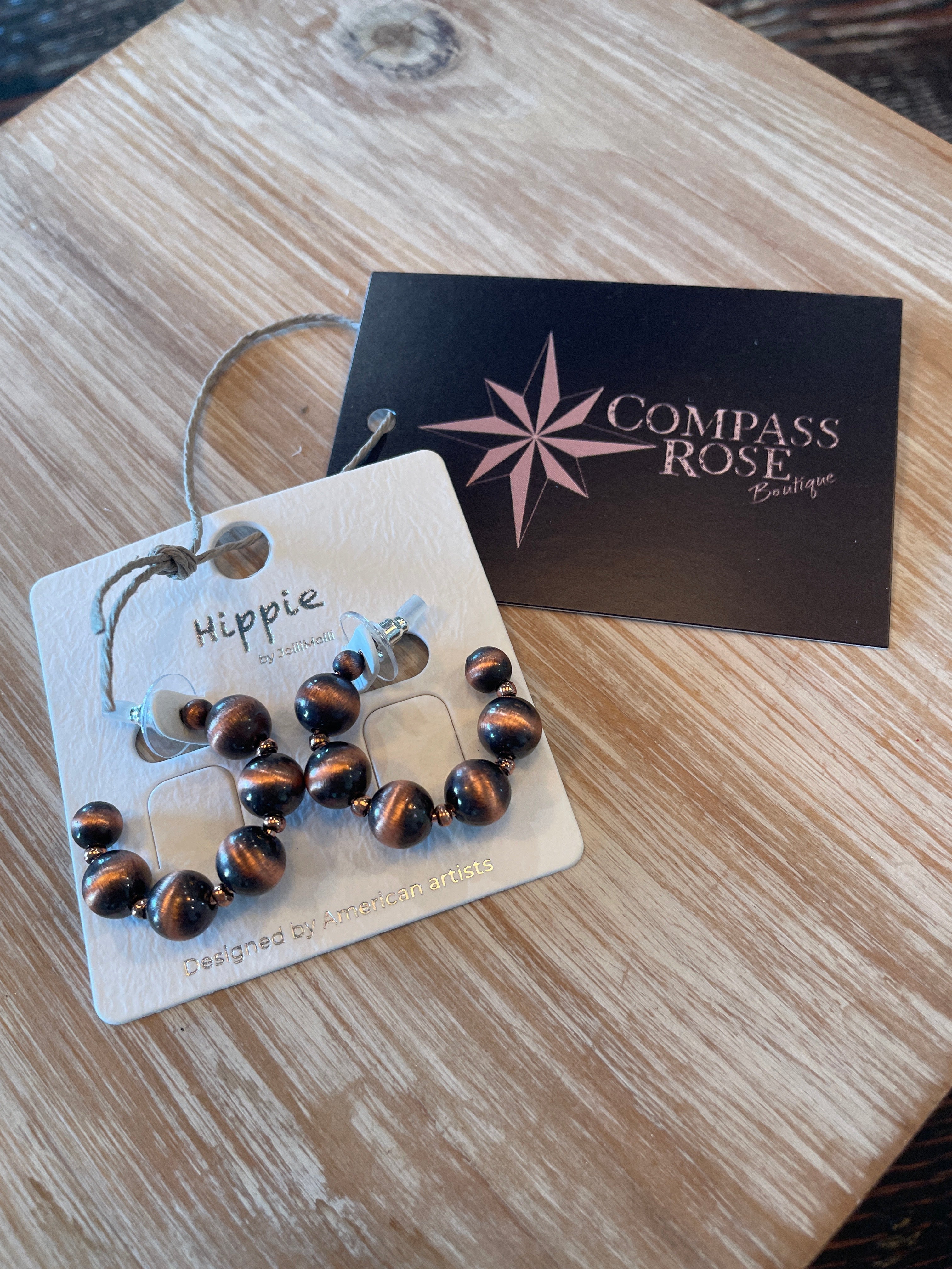 Navajo Pearl Hoop Earrings