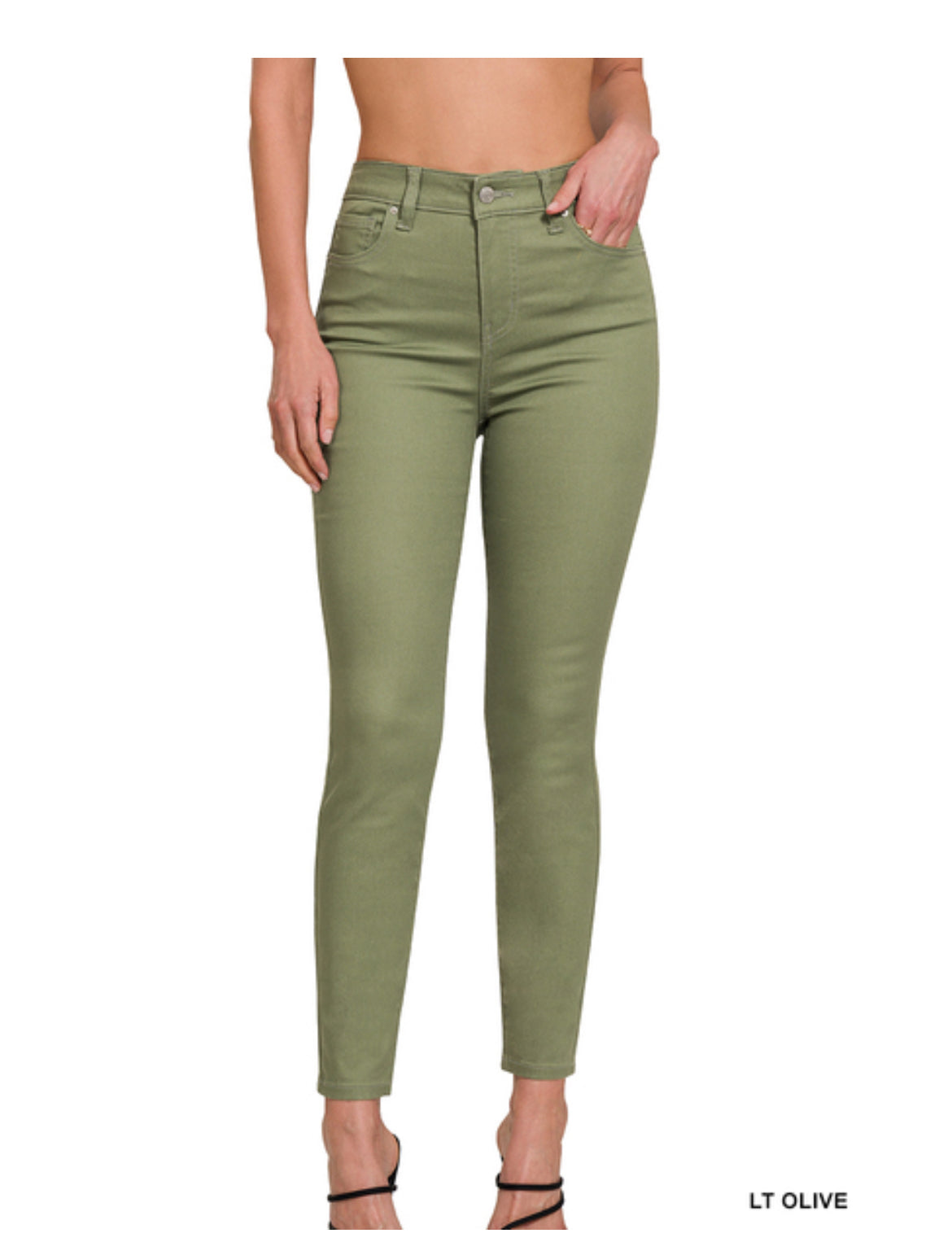 High Rise Skinny Denim Pants