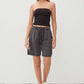 TENCEL DRAWSTRING CARGO BERMUDA SHORTS