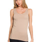 Front & Back 2-Way V-Neck/U-Neck Seamless Tank