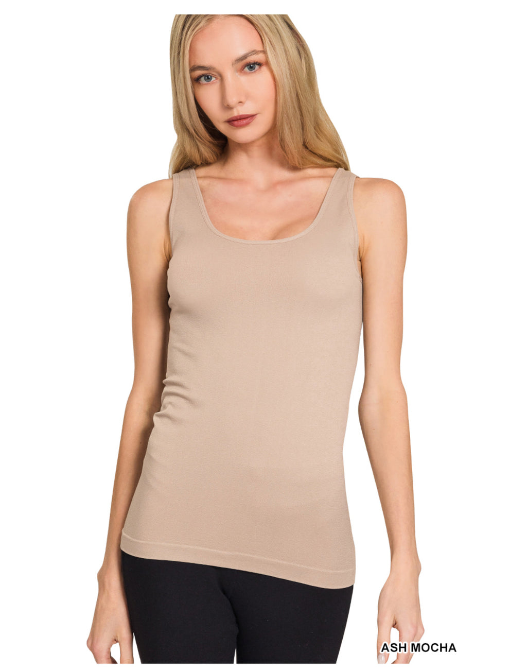 Front & Back 2-Way V-Neck/U-Neck Seamless Tank