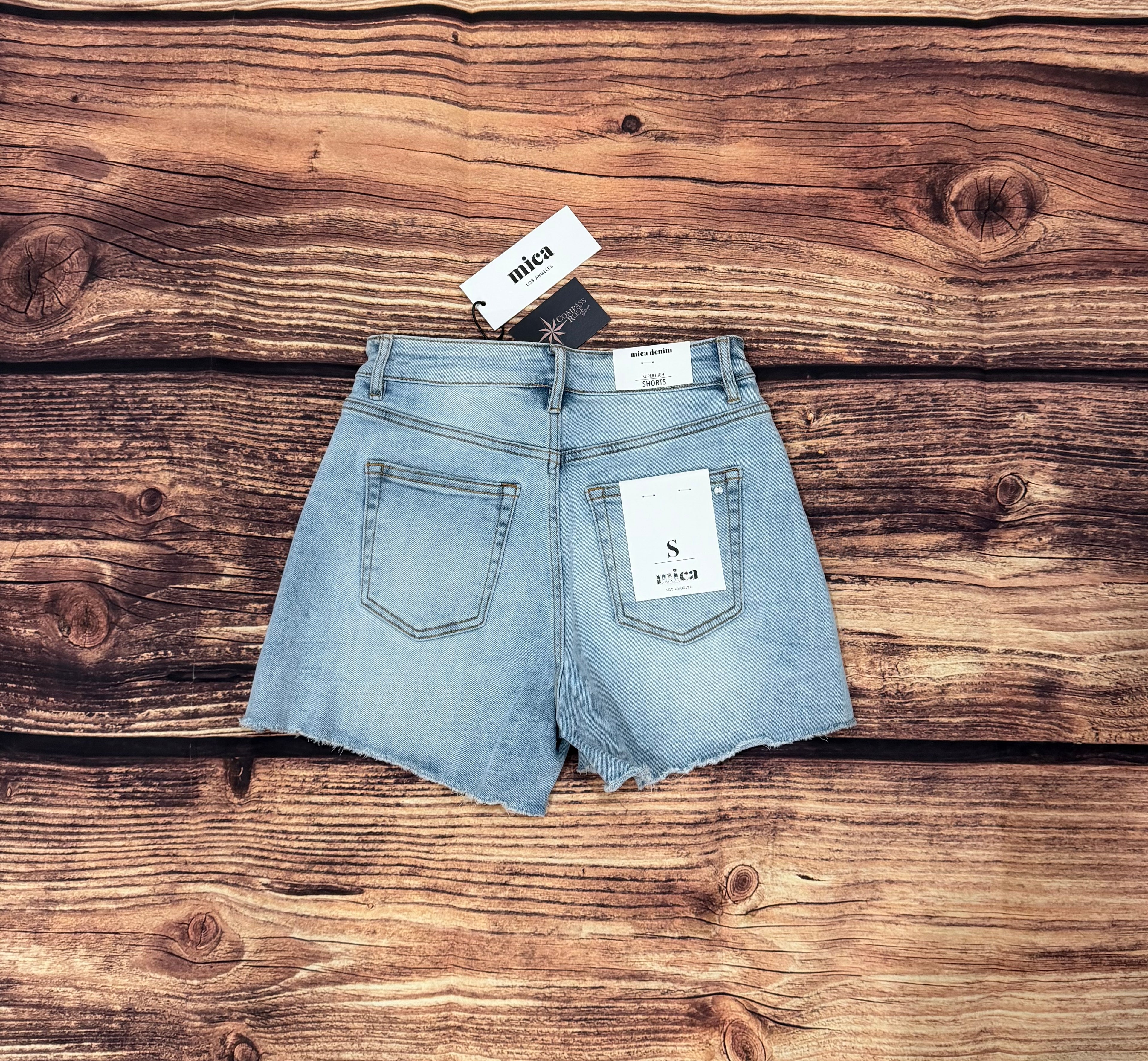Mica Super High Shorts w/ Frayed Hem