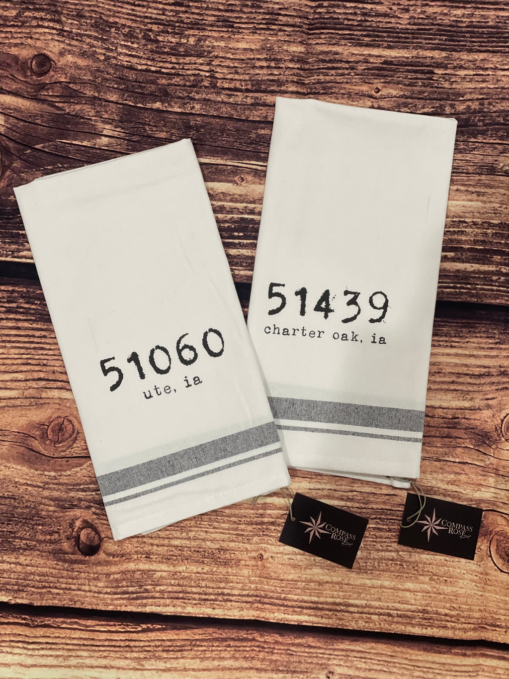 Zip Code Farmhouse Towel