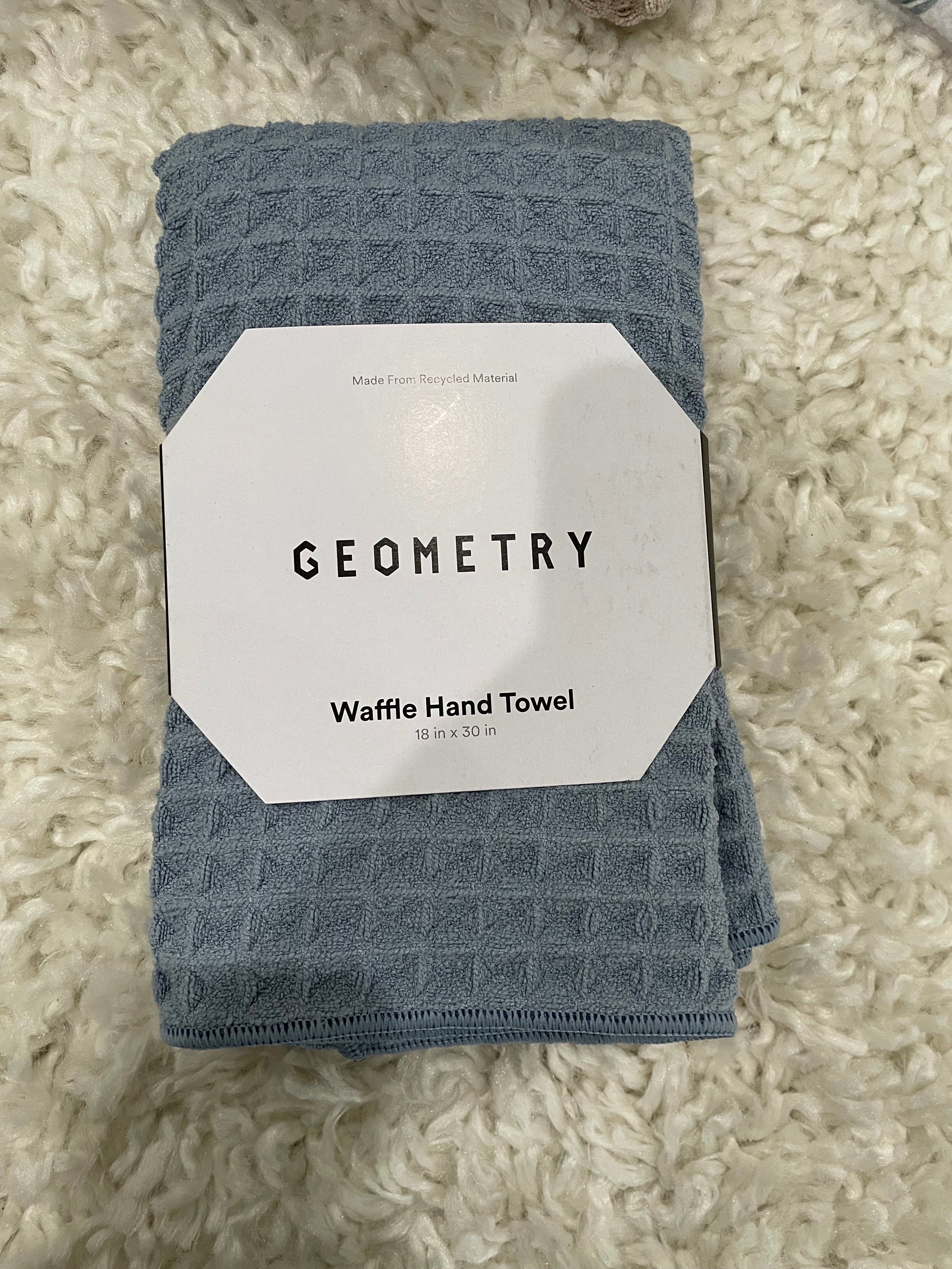 Geometry Waffle Hand Towel