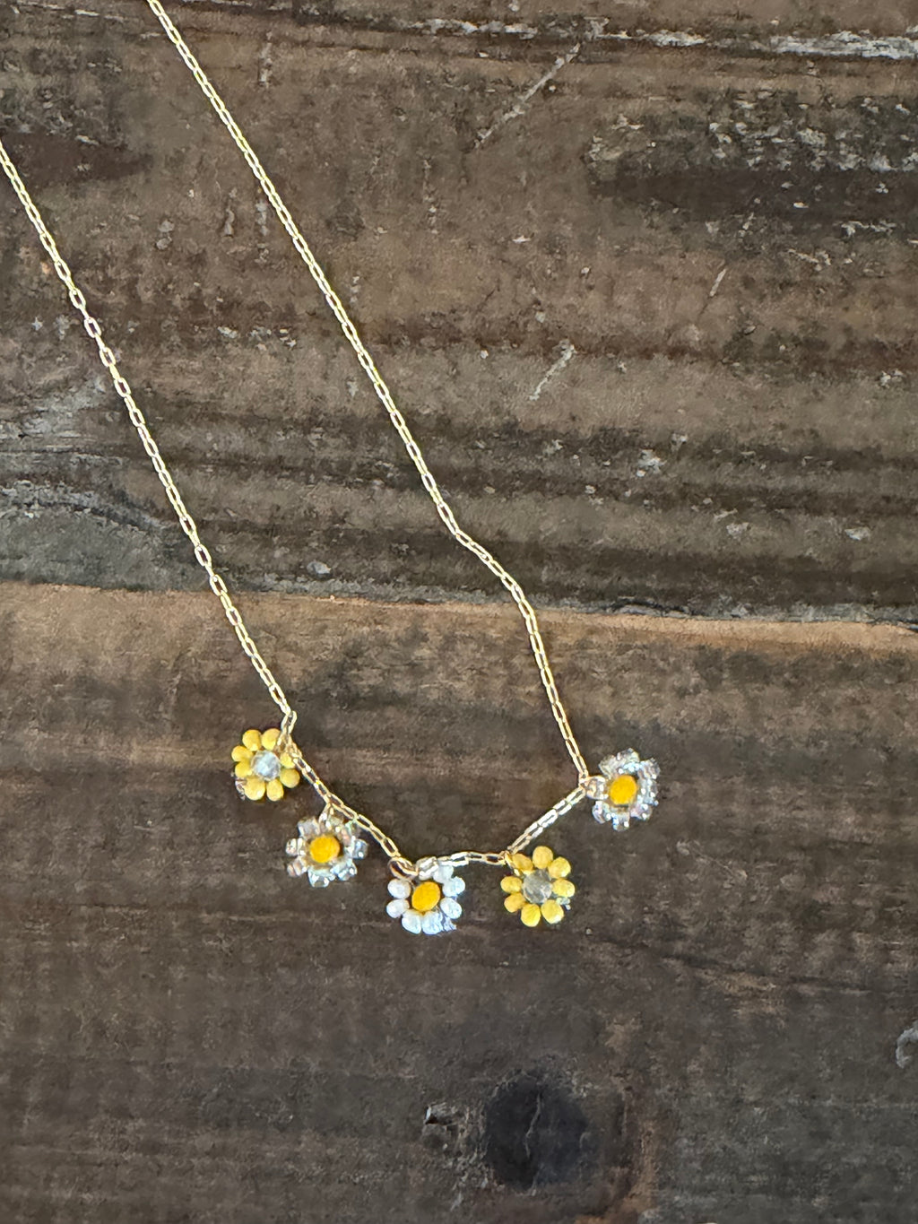 Multi Flower Pendant Necklace