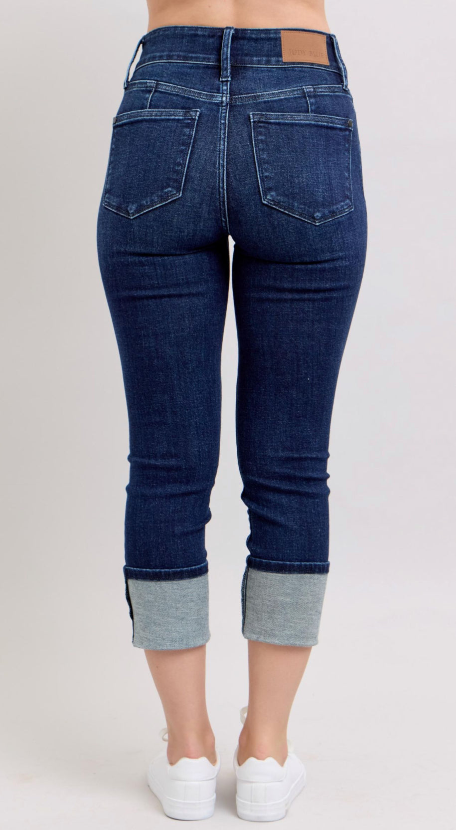 Judy Blue HW Double Waist Band Capri