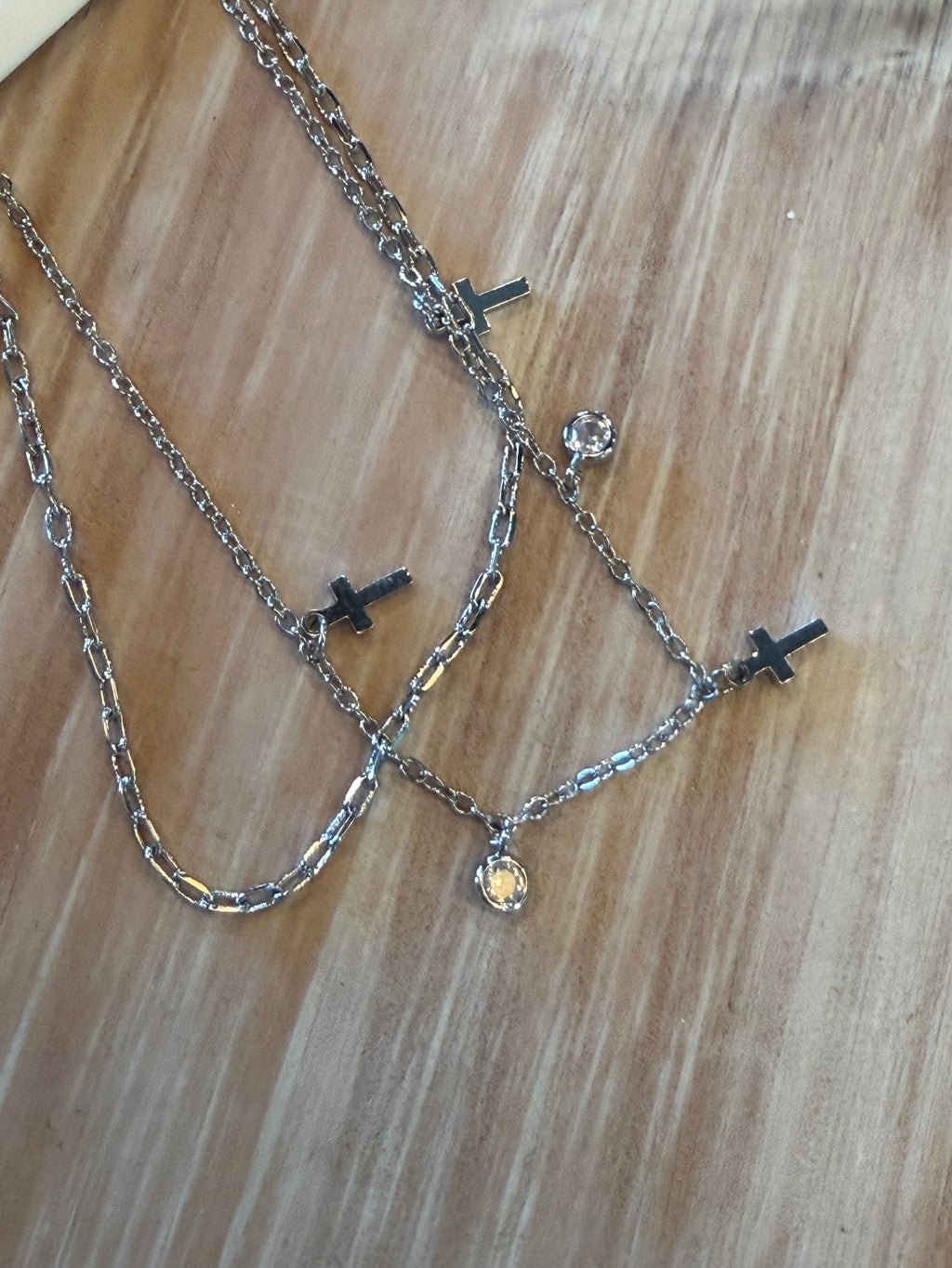 Cross Pendant Duo Bracelet
