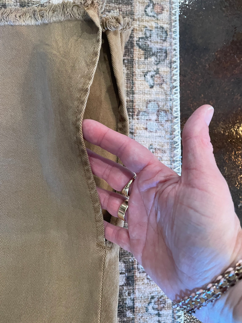 Risen High Rise Side Slit Flare Pants