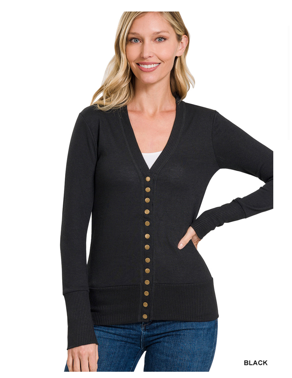 Snap Button Cardigan