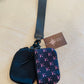 Dual Pouch Wristlet Keychain Wallet