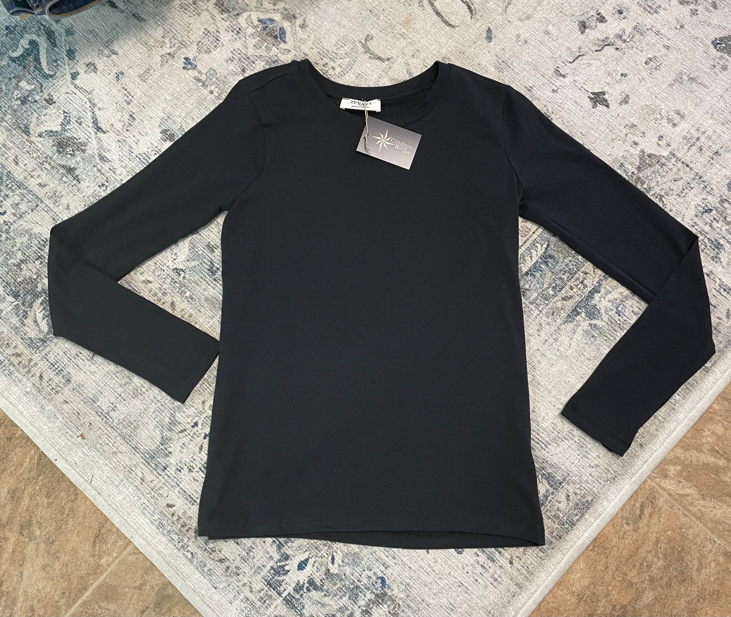 Crew Neck Long Sleeve Tee