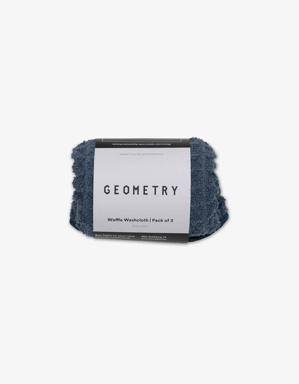 Geometry Waffle Washcloth Set