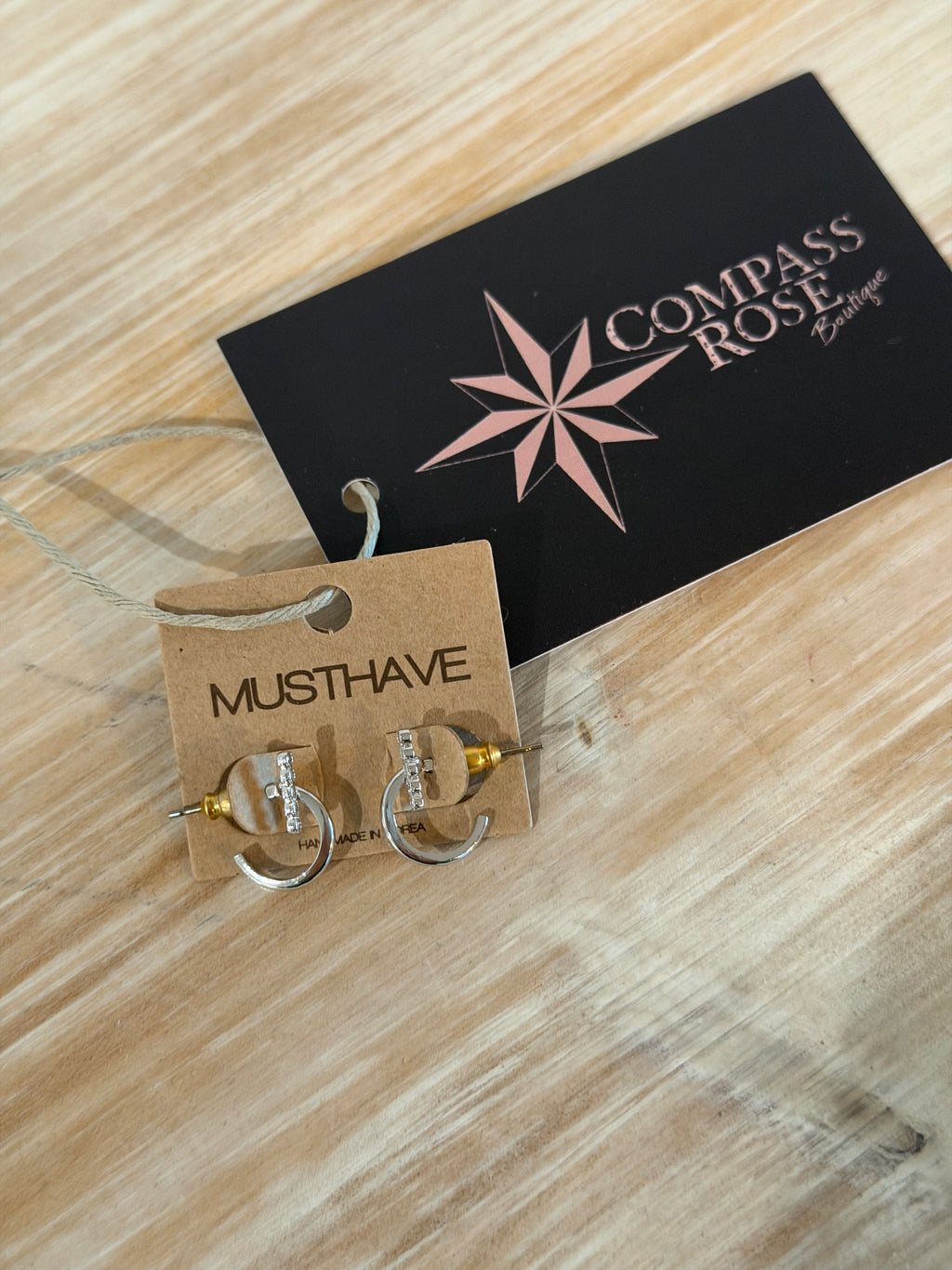 Side Bar Hoop Earrings